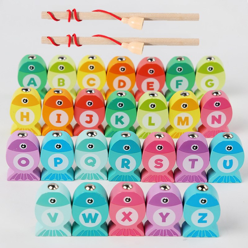 Fishing Equipment For Kids - Kids Wooden Fishing Game Toys Gifts