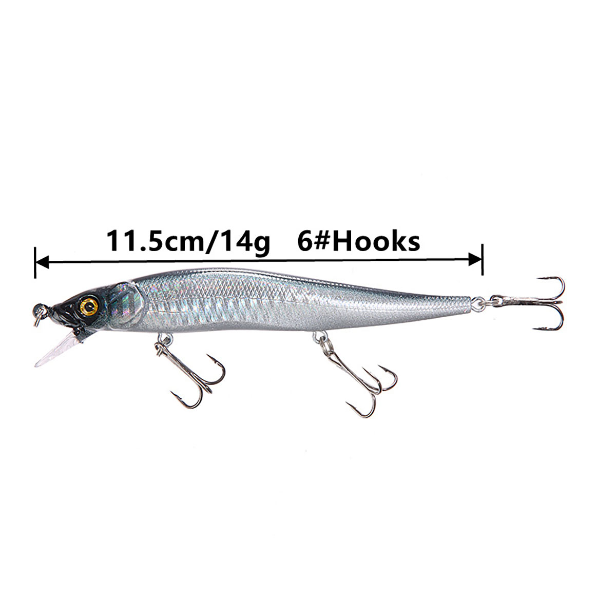 1/5PCS 115mm 14g Minnow Fishin - Quality Fishing Equipment のレビューと価格