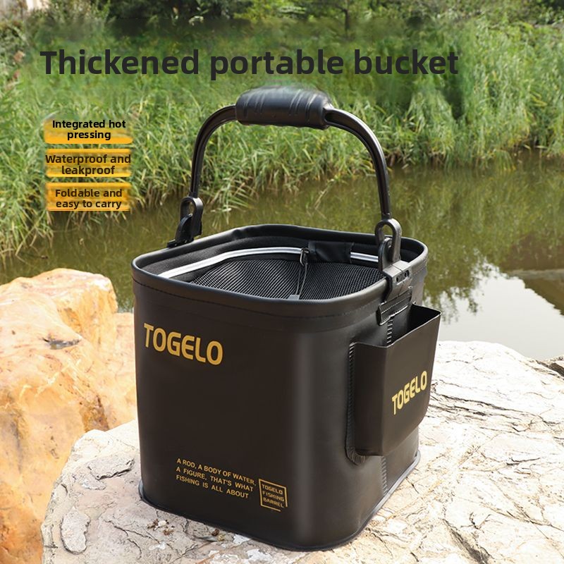 Fish bucket New folding fishin - Fishing Equipment Us のレビューと価格
