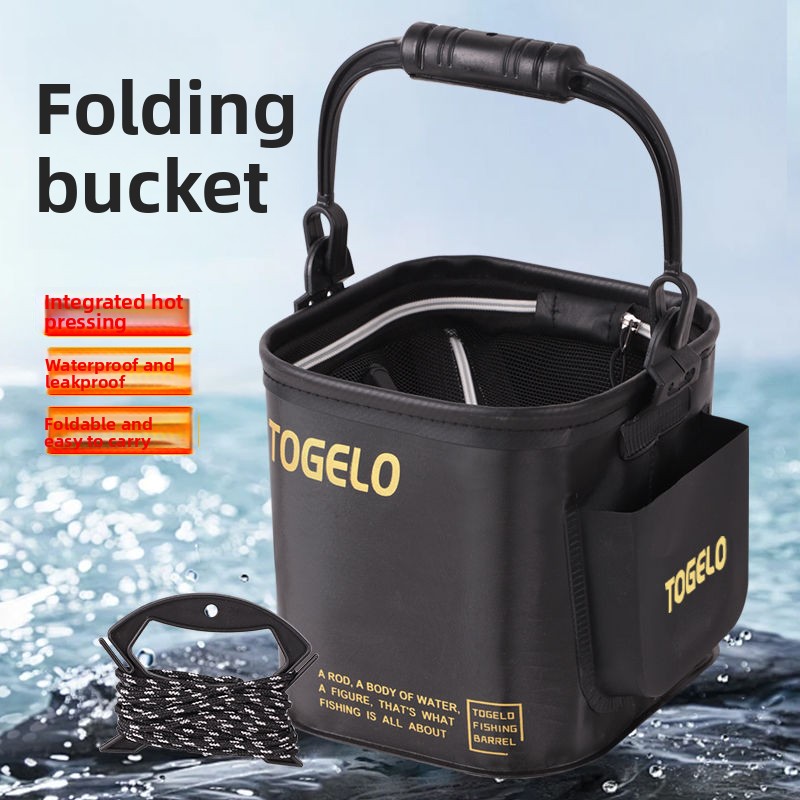 Fish bucket New folding fishin - Fishing Equipment Us のレビューと価格