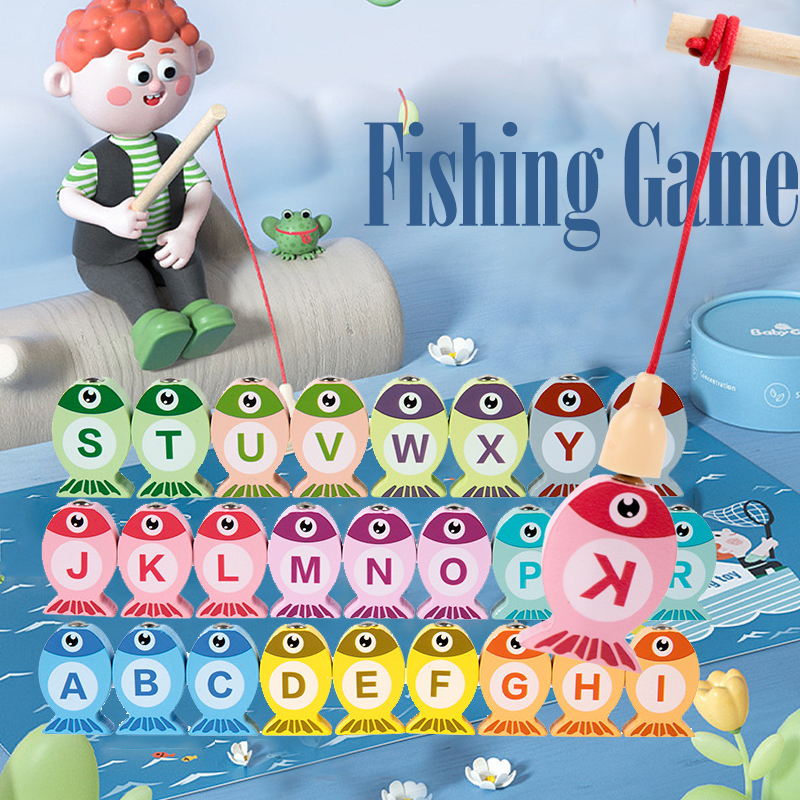 Kids Wooden Fishing Game Toys  - Fishing Equipment For Kids のレビューと価格