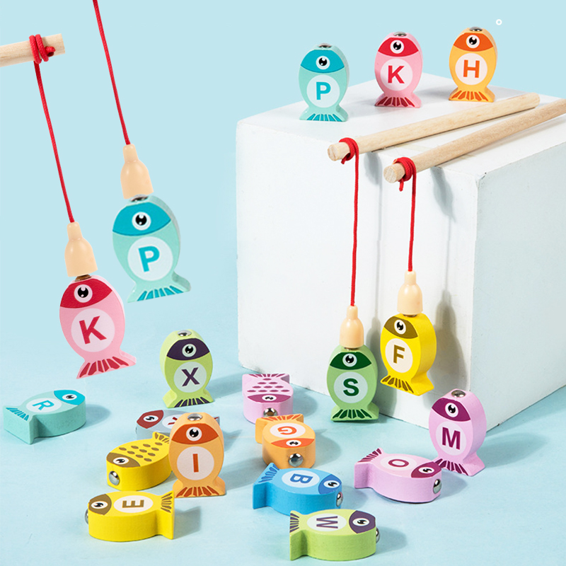 Kids Wooden Fishing Game Toys  - Fishing Equipment For Kids のレビューと価格