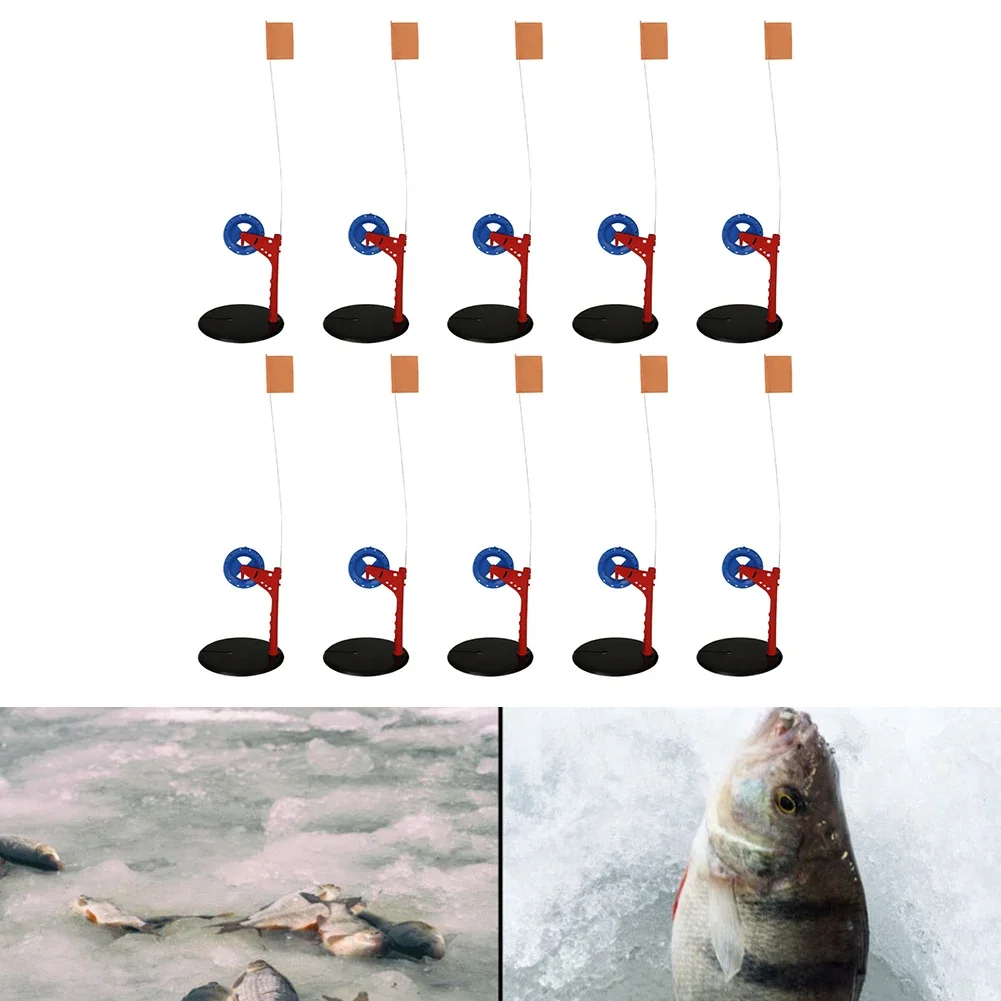 10 Pcs Ice Fishing Flag Rod Po - Ice Fishing Tip Up のレビューと価格