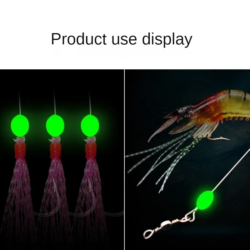 100pcs/lot Oval Night Luminous - Fishing Equipment And Tools のレビューと価格