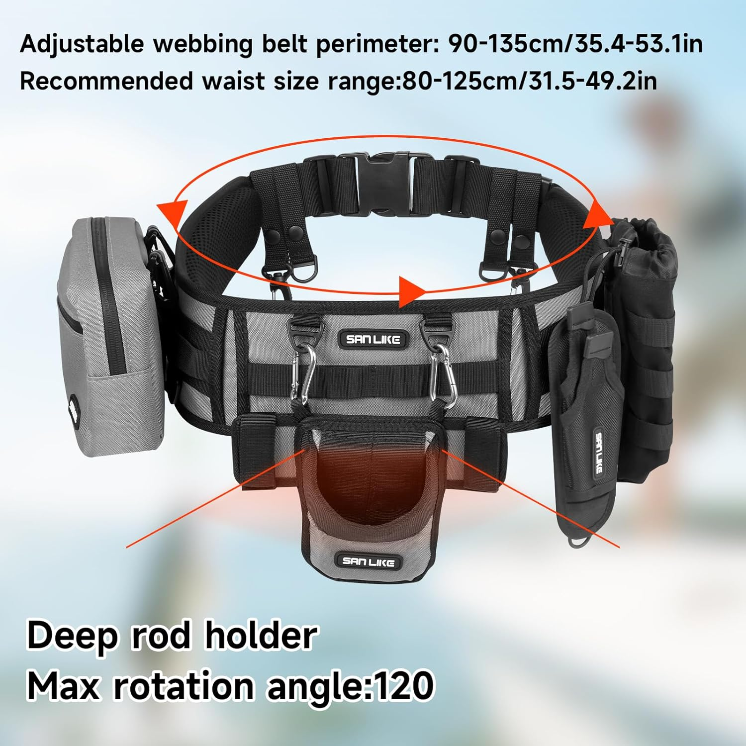 SANLIKE Fishing Belt Rod Holde - Fly Fishing Set のレビューと価格