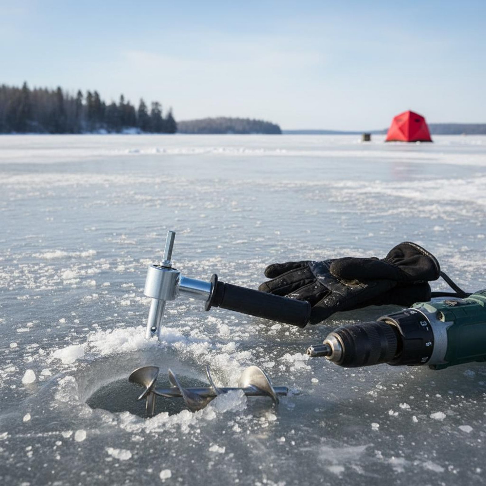 Ice Auger Drill Adapter Sturdy - Fishing Equipment Us のレビューと価格