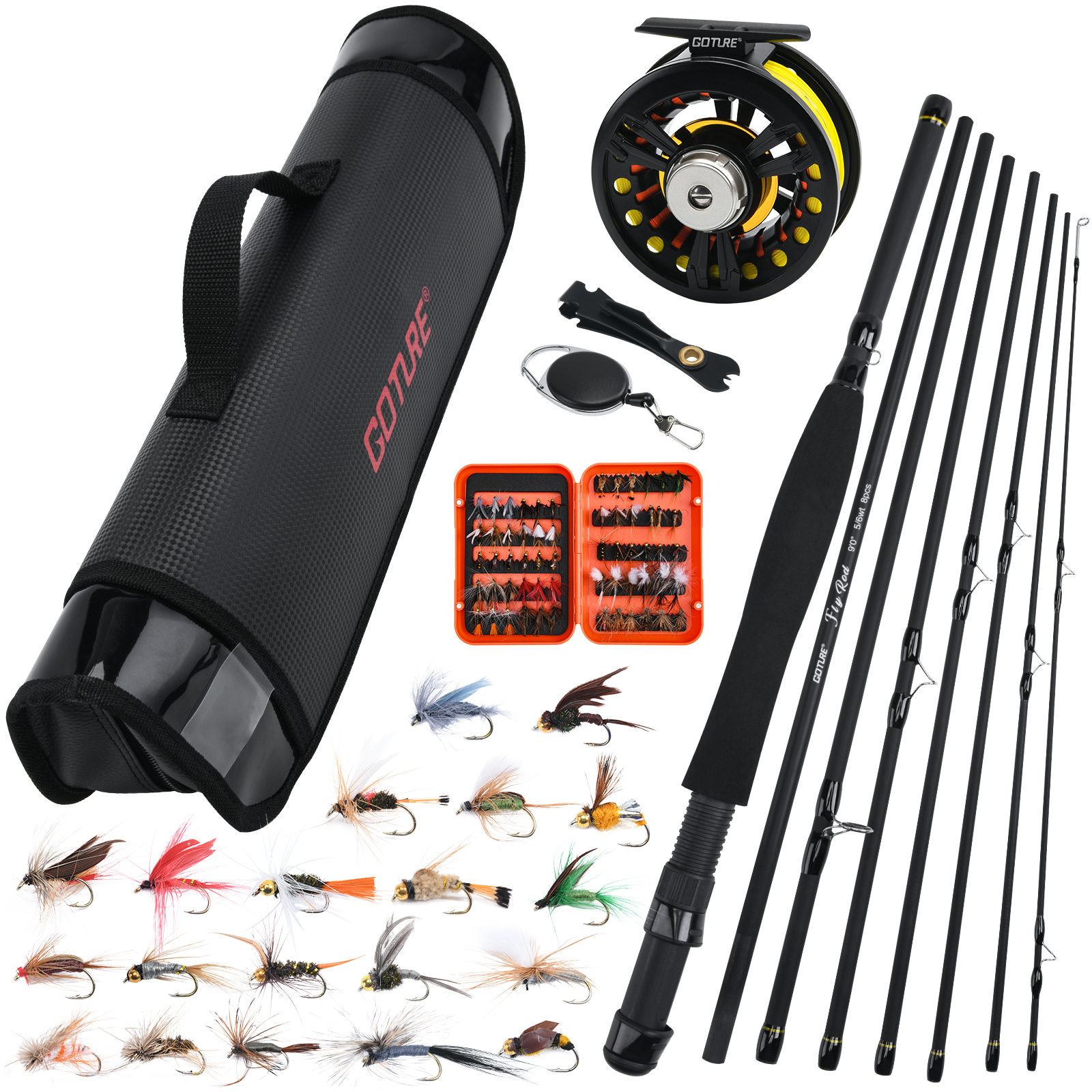 Goture 8Section Travel Fly Fis - Fly Fishing Set のレビューと価格