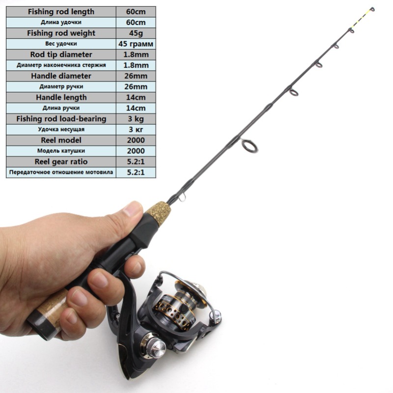 60cm 2 Tips Rod Reel Combos Wi - Ice Fishing Tip Up のレビューと価格