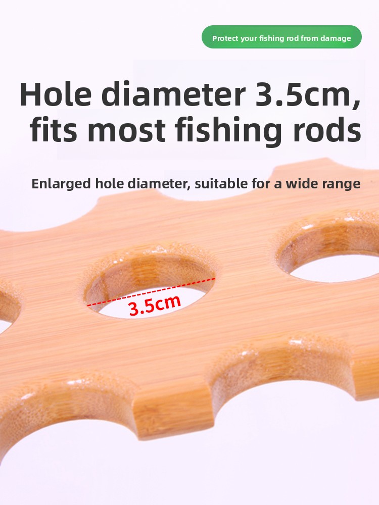 Real Wood Bamboo Multi-Functio - Fishing Rod Pod のレビューと価格