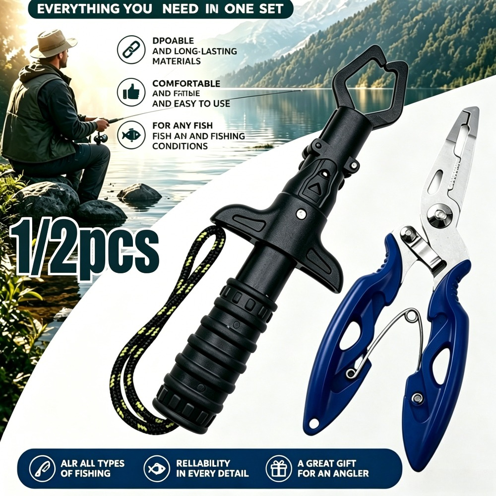 1/2pcs Fishing Gripper and Pli - Fly Fishing Set のレビューと価格