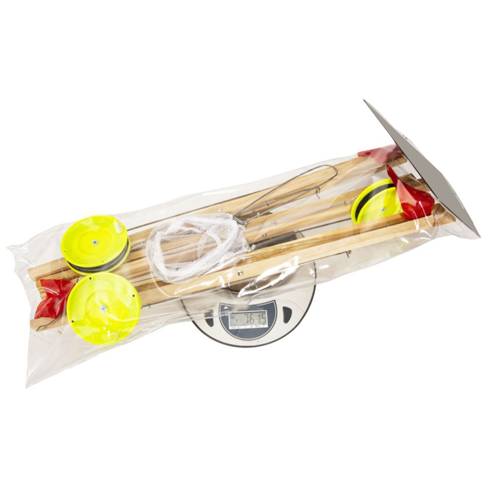 3Pcs Wooden Ice Fishing Flags  - Ice Fishing Tip Up のレビューと価格