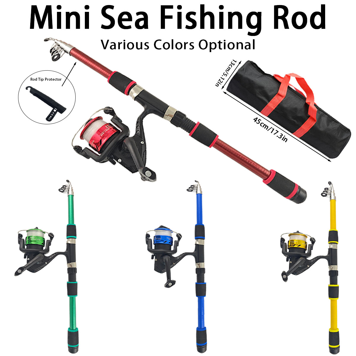Mini Telescopic Sea Fishing Ro - Fishing Equipment For Kids のレビューと価格