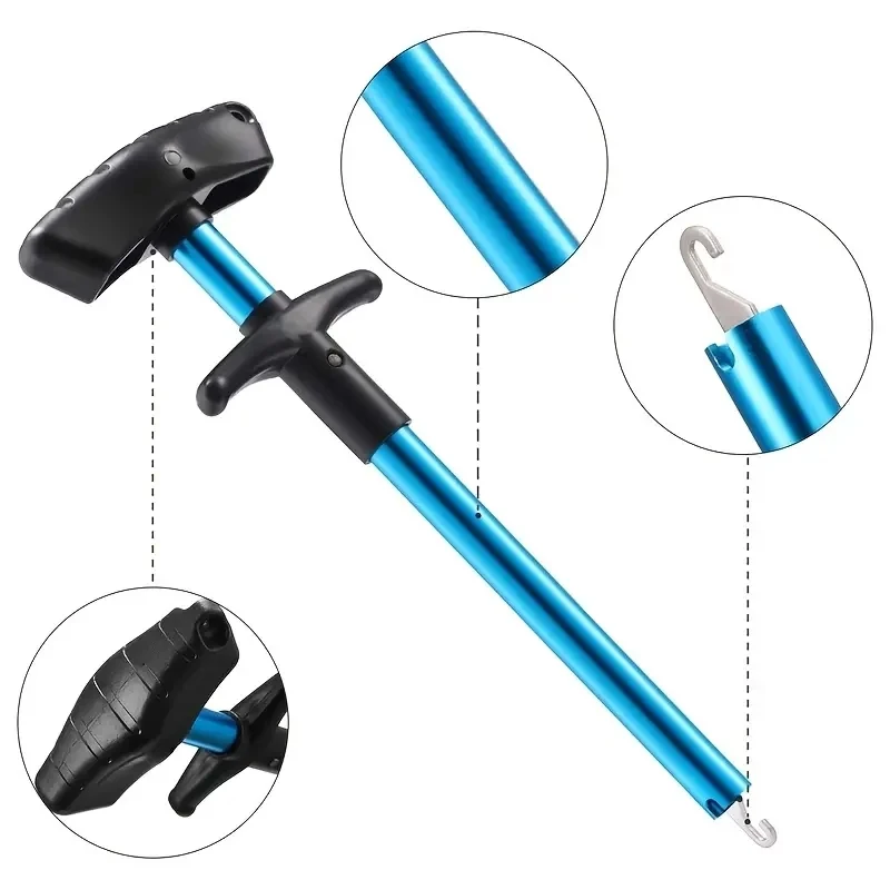 1/2pcs Portable Aluminum T-Hoo - Fishing Equipment And Tools のレビューと価格