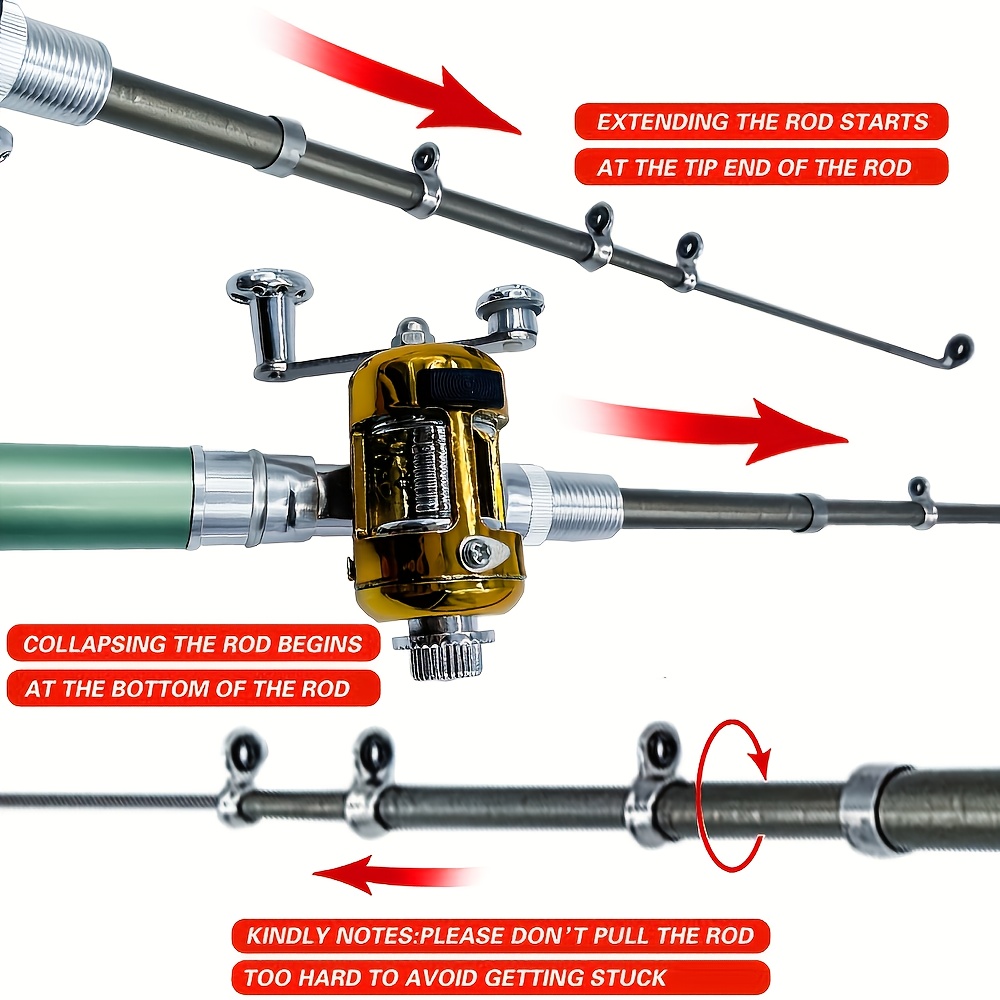 Pocket Ice Fishing Rod & Reel  - Fishing Equipment For Kids のレビューと価格