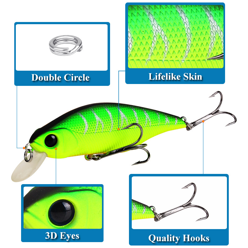 1pcs High Quality Minnow Fishi - Quality Fishing Equipment のレビューと価格