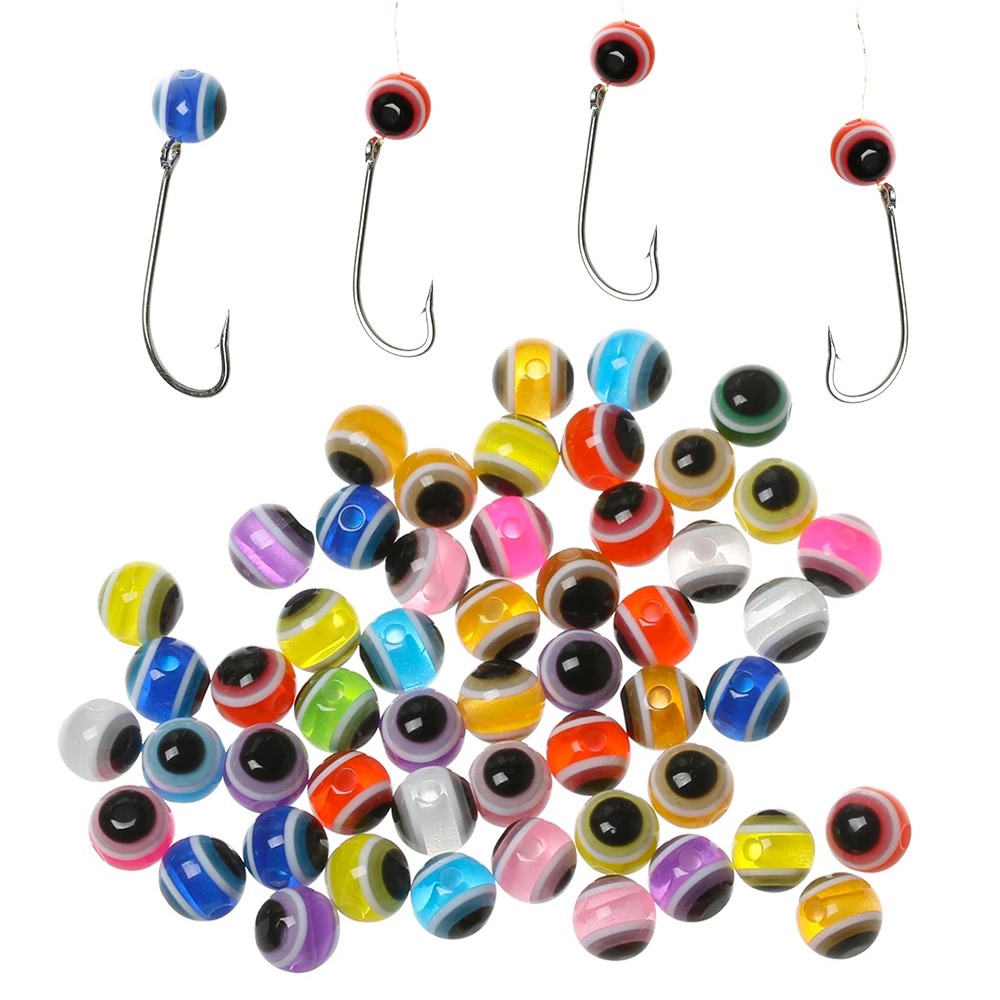 100pcs Fish Eye Fishing Beads  - Fly Fishing Set のレビューと価格