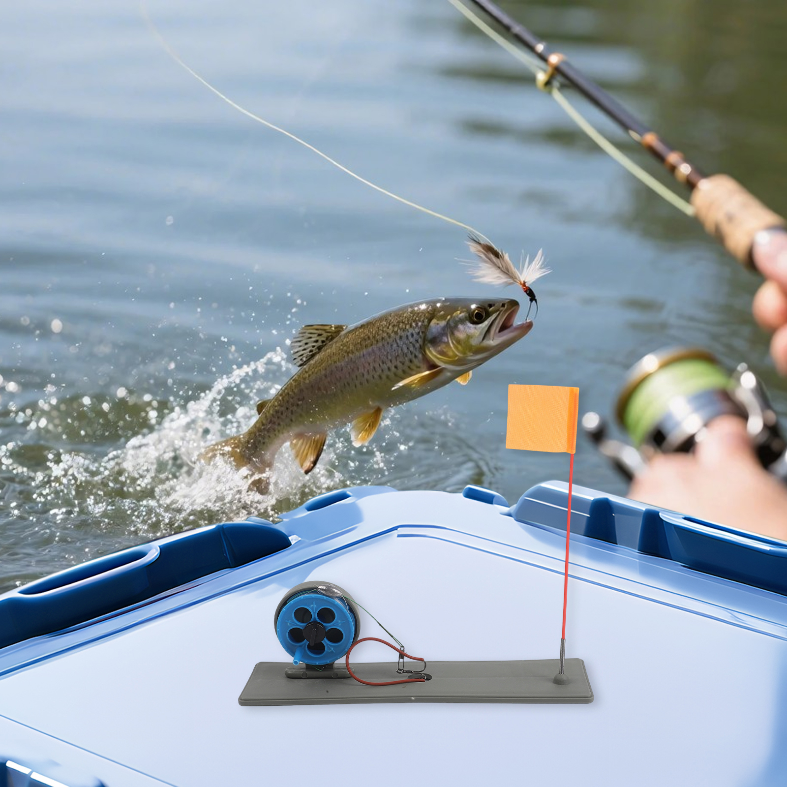Portable Winter Ice Fishing Ro - Ice Fishing Tip Up のレビューと価格