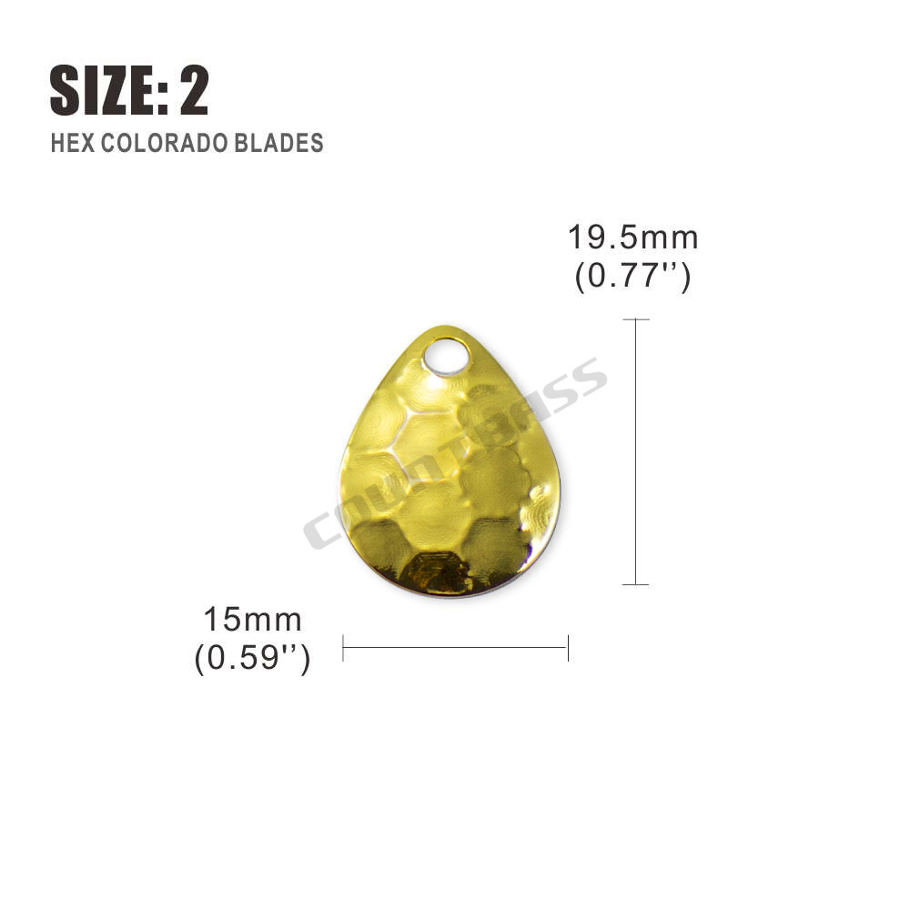 Countbass 50pcs Size 2-5 Gold  - Quality Fishing Equipment のレビューと価格