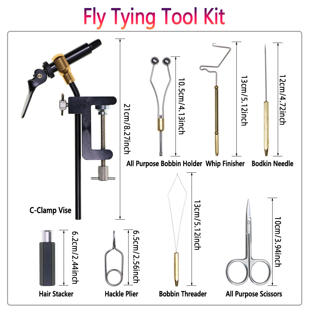 8pc/Set Hardened Steel C-Clamp - Fly Fishing Set のレビューと価格