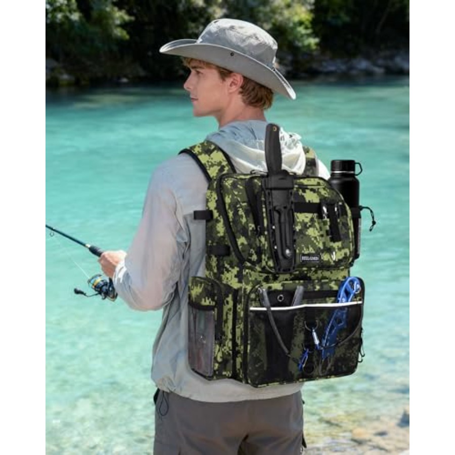 Fishing Backpack with Rod Hold - Fishing Equipment Us のレビューと価格